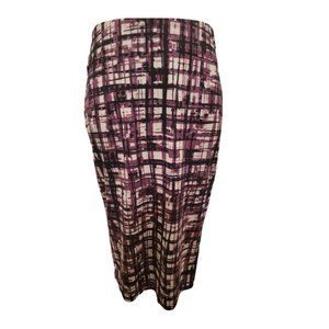 Purple and White Yummy Stretch Skirt Size M
